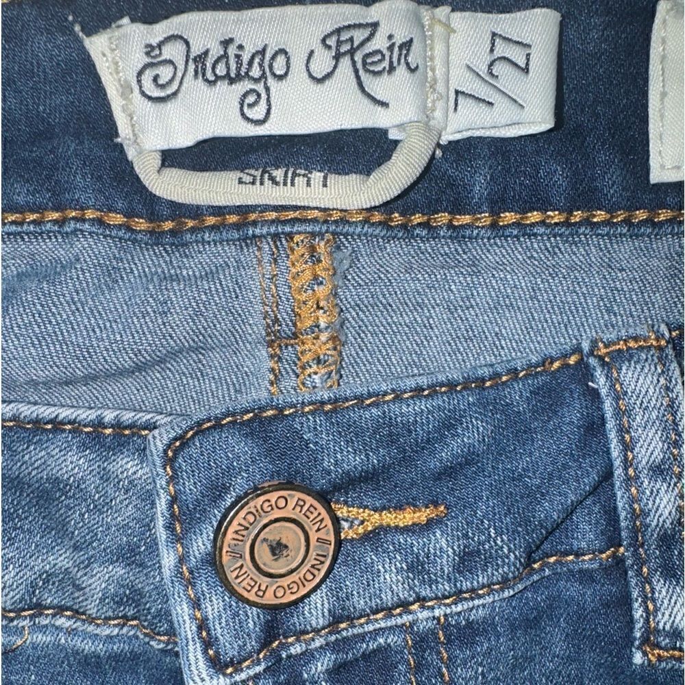 Indigo Rein Jean Skirt - Picture 3 of 3